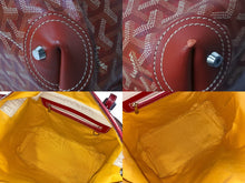 Load image into Gallery viewer, GOYARD ゴヤール ボストンバッグ ボーイング30 レッド PVCコーティングキャンバス レザー シルバー金具 美品 中古 58993