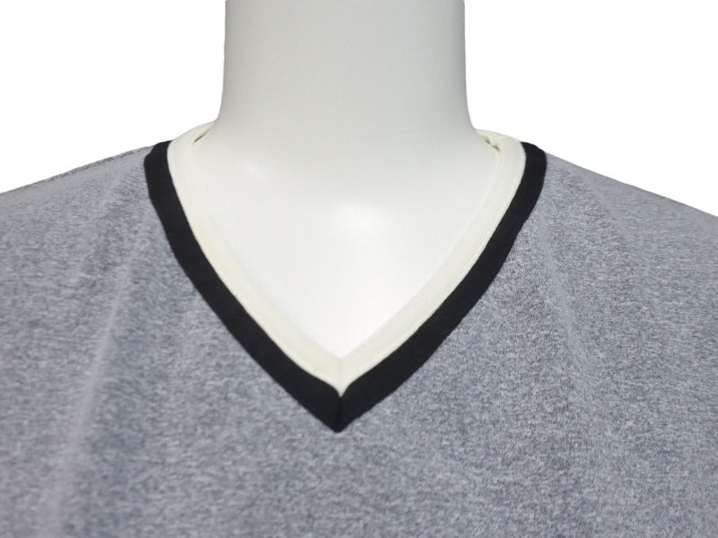 CHANEL 半袖トップス　ガンメタリック CHANEL シャネル 半袖 Tシャツ ナイロン スパンデックス グレー