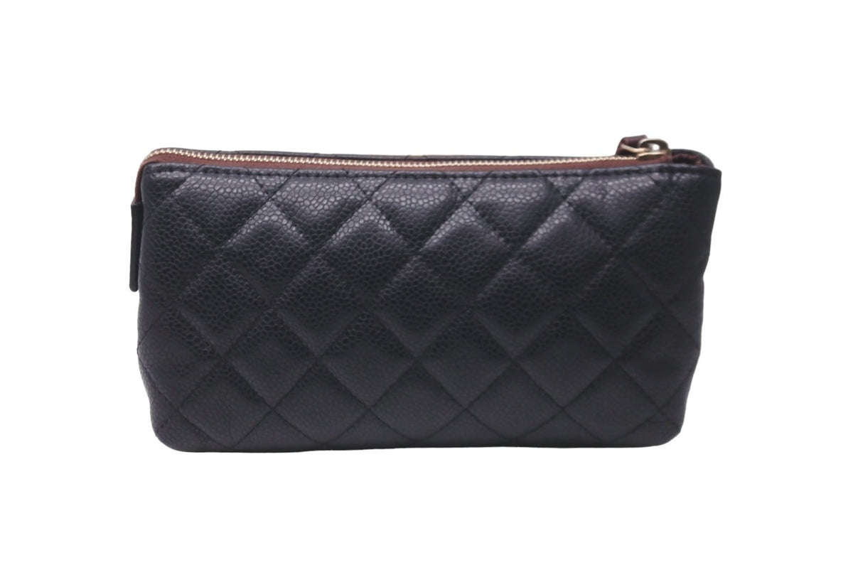 シャネル　キャビアスキン　ポーチ CHANEL シャネル ポーチ コスメポーチ 化粧ポーチ マトラッセ