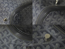 Load image into Gallery viewer, GOYARD ゴヤール ボストンバッグ クロワジュール 40 ヘリンボーン グレー PVC レザー シルバー金具 美品 中古 59209