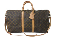画像をギャラリービューアに読み込む, LOUIS VUITTON ルイヴィトン モノグラム キーポルバンドリエール55 ボストンバッグ ブラウン M41414 旅行バッグ 良品 中古 59335
