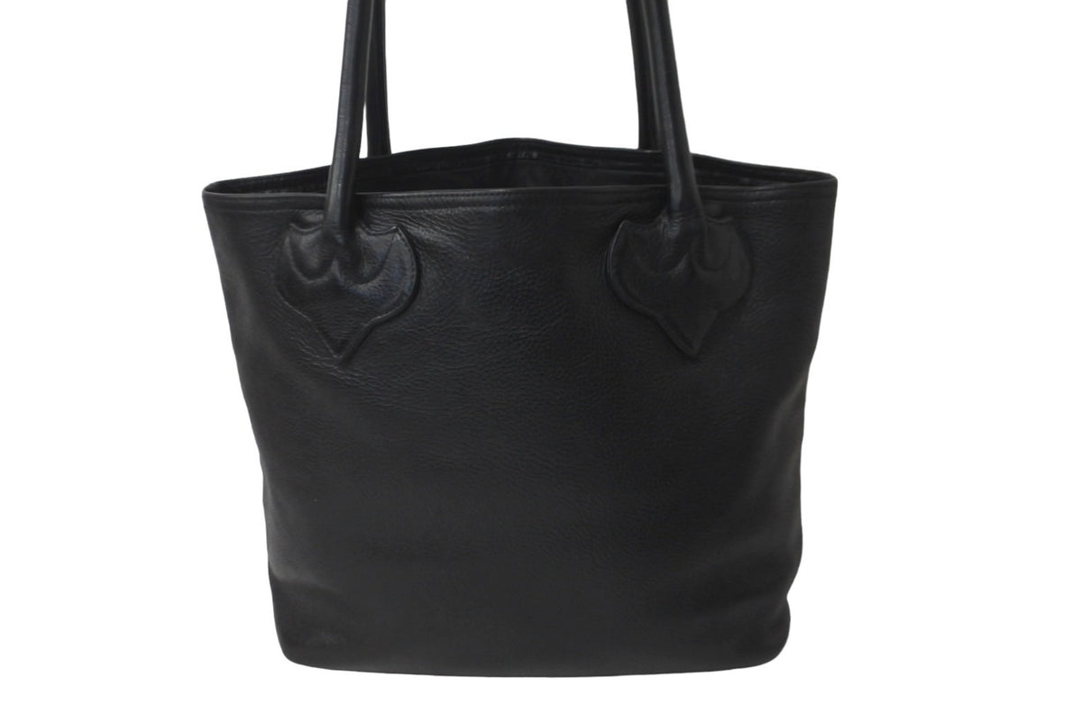 【新品】HEATH☆トートバッグ 黒×シルバー CHROME HEARTS クロムハーツ FSトートバッグ セメタリークロス