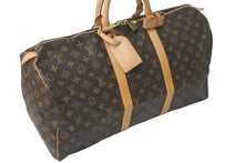 Load image into Gallery viewer, LOUIS VUITTON ルイ ヴィトン ボストンバッグ キーポル50 モノグラムキャンバス M41426 ブラウン 美品 中古 61006