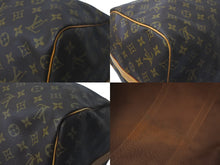 Load image into Gallery viewer, LOUIS VUITTON ルイ ヴィトン ボストンバッグ キーポル バンドリエール 55 モノグラムキャンバス M41414 ブラウン 美品 中古 61007