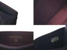 Load image into Gallery viewer, 極美品 CHANEL シャネル カードケース 22番台 ココマーク ブラック キャビアスキン ゴールド金具 中古 61125