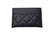 Load image into Gallery viewer, 極美品 CHANEL シャネル カードケース 22番台 ココマーク ブラック キャビアスキン ゴールド金具 中古 61125