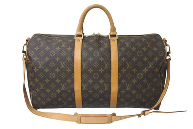 LOUIS VUITTON ルイヴィトン キーポルバンドリエール50 モノグラムキャンバス M41416 ボストンバッグ 美品 中古 4b001251