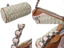Load image into Gallery viewer, Christian Dior クリスチャンディオール トロッター ロマンティック ハンドバッグ チャームハート ベージュ ピンク 美品 中古 4b000255