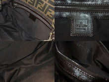 Load image into Gallery viewer, FENDI フェンディ ズッカ柄 マンマバケット ワンショルダーバッグ ブラウン キャンバス レザー シルバー金具 ロゴ 美品 中古 4b000296