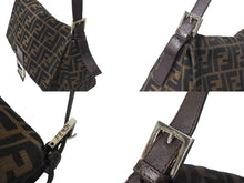 Load image into Gallery viewer, FENDI フェンディ ズッカ柄 マンマバケット ワンショルダーバッグ ブラウン キャンバス レザー シルバー金具 ロゴ 美品 中古 4b000296