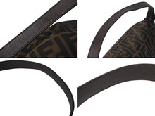Load image into Gallery viewer, FENDI フェンディ ズッカ柄 マンマバケット ワンショルダーバッグ ブラウン キャンバス レザー シルバー金具 ロゴ 美品 中古 4b000296