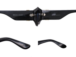 GIANNI VERSACE ジャンヌ ヴェルサーチ サングラス MOD421/A メデューサ ロゴ プラスチック メタル ブラック 美品 中古 4b000327