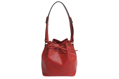 LOUIS VUITTON ルイヴィトン エピ ノエ 巾着ショルダーバッグ M44007 カスティリアンレッド レザー ゴールド金具 美品 中古 4b003408