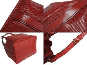 LOUIS VUITTON ルイヴィトン エピ ノエ 巾着ショルダーバッグ M44007 カスティリアンレッド レザー ゴールド金具 美品 中古 4b003408