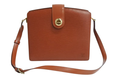 LOUIS VUITTON ルイヴィトン ショルダーバッグ カプチン M52343 エピレザー ケニアブラウン ゴールド金具 美品 中古 4b003410