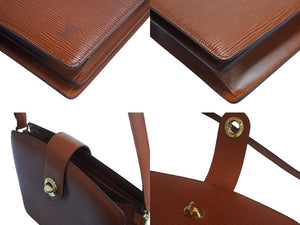 LOUIS VUITTON ルイヴィトン ショルダーバッグ カプチン M52343 エピレザー ケニアブラウン ゴールド金具 美品 中古 4b003410