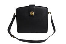 Load image into Gallery viewer, LOUIS VUITTON ルイヴィトン サックソウ ショルダーバッグ M80161 ブラック エピレザー マッドブラック金具 美品 中古 4b003417