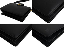 Load image into Gallery viewer, LOUIS VUITTON ルイヴィトン サックソウ ショルダーバッグ M80161 ブラック エピレザー マッドブラック金具 美品 中古 4b003417