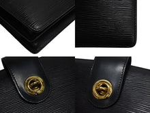 Load image into Gallery viewer, LOUIS VUITTON ルイヴィトン サックソウ ショルダーバッグ M80161 ブラック エピレザー マッドブラック金具 美品 中古 4b003417