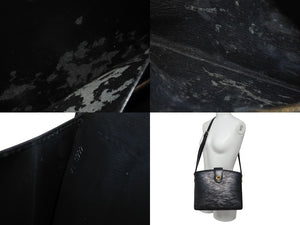 LOUIS VUITTON ルイヴィトン サックソウ ショルダーバッグ M80161 ブラック エピレザー マッドブラック金具 美品 中古 4b003417