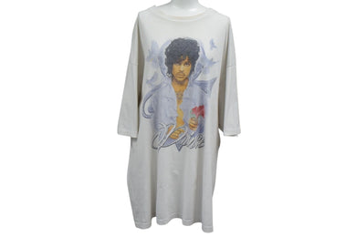 VINTAGE ヴィンテージ PRINCE プリンスフォト半袖Tシャツ ビートにこだわって コットン ホワイト サイズ3XL 良品 中古 4b000369 