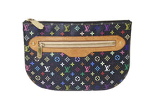 Load image into Gallery viewer, LOUIS VUITTON ルイヴィトン モノグラム マルチカラー ポシェットGM ポーチ M60030 MI0056 ブラック 良品 中古 4b000039