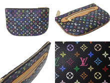 Load image into Gallery viewer, LOUIS VUITTON ルイヴィトン モノグラム マルチカラー ポシェットGM ポーチ M60030 MI0056 ブラック 良品 中古 4b000039