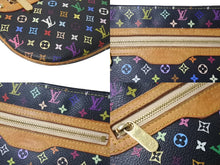 Load image into Gallery viewer, LOUIS VUITTON ルイヴィトン モノグラム マルチカラー ポシェットGM ポーチ M60030 MI0056 ブラック 良品 中古 4b000039