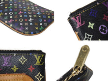Load image into Gallery viewer, LOUIS VUITTON ルイヴィトン モノグラム マルチカラー ポシェットGM ポーチ M60030 MI0056 ブラック 良品 中古 4b000039