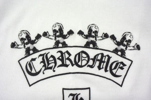 CHROME HEARTS クロムハーツ OLD FOTI SIDE Logo TANK TOP サイドタンクトップ ヴァーティカルプリント ホワイト L 美品ロゴ 中古 4b000405 