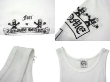 画像をギャラリービューアに読み込む, CHROME HEARTS クロムハーツ OLD FOTI SIDE Logo TANK TOP サイドタンクトップ ヴァーティカルプリント ホワイト L 美品ロゴ 中古 4b000405 