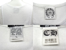 Load image into Gallery viewer, CHROME HEARTS クロムハーツ OLD FOTI SIDE LOGO TANK TOP サイドロゴタンクトップ ヴァーティカルロゴ プリント ホワイト L 美品 中古 4b000405