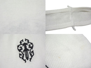 CHROME HEARTS クロムハーツ DAGGER ダガープリント バックホースシュー タンクトップ ホワイト コットン サイズM 美品 中古 4b000407 