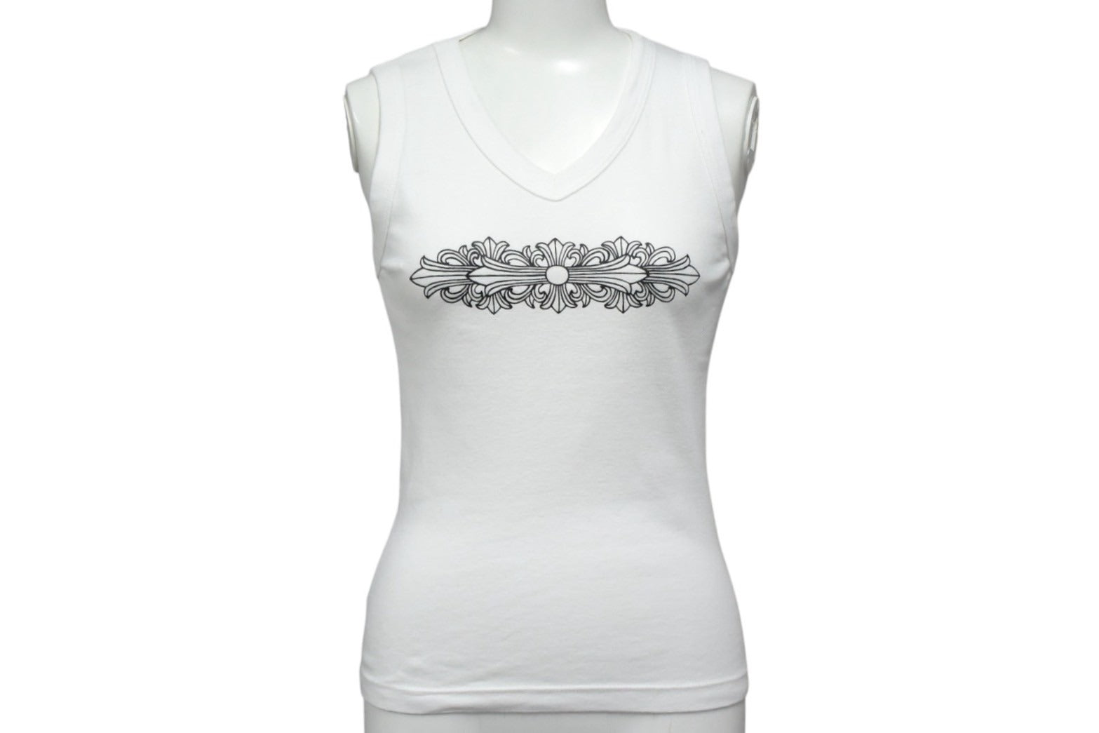 CHROME HEARTS クロムハーツ ノースリーブ CHROME HEARTS クロムハーツ フローラル プリント ノースリーブ