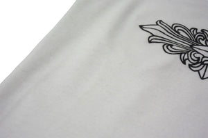 CHROME HEARTS クロムハーツ フローラルプリント ノースリーブカットソー タンクトップ ホワイト サイズONE 美品 中古 4b000408 
