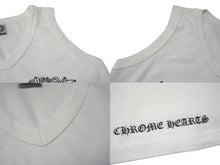 画像をギャラリービューアに読み込む, CHROME HEARTS クロムハーツ フローラルプリント ノースリーブカットソー タンクトップ ホワイト サイズONE 美品 中古 4b000408 