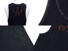 画像をギャラリービューアに読み込む, CHROME HEARTS クロムハーツ FOTI MAHALIA フォティ マハリア バックプリント タンクトップ レッド ブラック サイズM 美品 中古 4b000411 