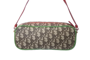 極美品 Christian Dior クリスチャンディオール トロッター ワンショルダーバッグ ハンドバッグ 05-MA-0054 ラスタカラー 中古 4b000453