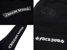 Load image into Gallery viewer, 新品未使用 CHROME HEARTS クロムハーツ スウェットパンツ サイズL サイドロゴ 新型 プリント ブラック コットン 中古 4b000456