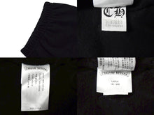 Load image into Gallery viewer, 新品未使用 CHROME HEARTS クロムハーツ スウェットパンツ サイズL サイドロゴ 新型 プリント ブラック コットン 中古 4b000456