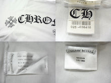 Load image into Gallery viewer, CHROME HEARTS クロムハーツ 半袖Ｔシャツ 新型 背面アーチロゴ サイズM ホワイト ブラック コットン 良品 中古 4b000459
