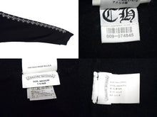 Load image into Gallery viewer, CHROME HEARTS クロムハーツ ジップアップパーカー フーディー サイズM 袖ロゴ CHプラス ダガージップ ブラック 美品 中古 4b000463