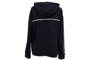 CHROME HEARTS クロムハーツ ジップアップパーカー フーディー サイズM 袖ロゴ CHプラス ダガージップ ブラック 美品 中古 4b000463