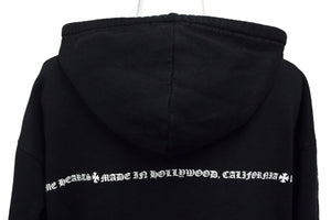 CHROME HEARTS クロムハーツ ジップアップパーカー フーディー サイズM 袖ロゴ CHプラス ダガージップ ブラック 美品 中古 4b000463