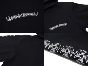 CHROME HEARTS クロムハーツ ジップアップパーカー フーディー サイズM 袖ロゴ CHプラス ダガージップ ブラック 美品 中古 4b000463