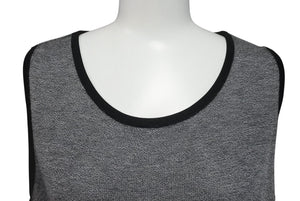 Christian Dior クリスチャンディオール CDロゴライン タンクトップ グレー レーヨン KWP7L1209 サイズL 美品 中古 4b000480