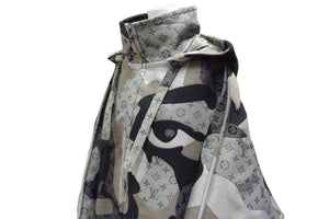 極美品 LOUIS VUITTON ルイヴィトン × KID SUPER キッドスーパー モノグラム パッチワーク ロングコート RM232 AQH HPK65E 中古 4b000058