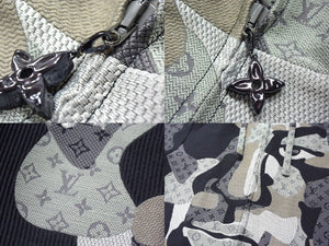 極美品 LOUIS VUITTON ルイヴィトン × KID SUPER キッドスーパー モノグラム パッチワーク ロングコート RM232 AQH HPK65E 中古 4b000058
