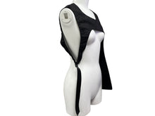 画像をギャラリービューアに読み込む, 極美品 LOUIS VUITTON アシンメトリーベスト モノグラム RM192F OSN HHF G2W ブラック サイズL 中古 4b000641