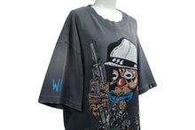 Load image into Gallery viewer, WARREN LOTAS ウォーレンロータス A Simple Plan 半袖Tシャツ サイズL ヴィンテージ加工 ブラック ピエロ ギャング 美品 中古 4b000659